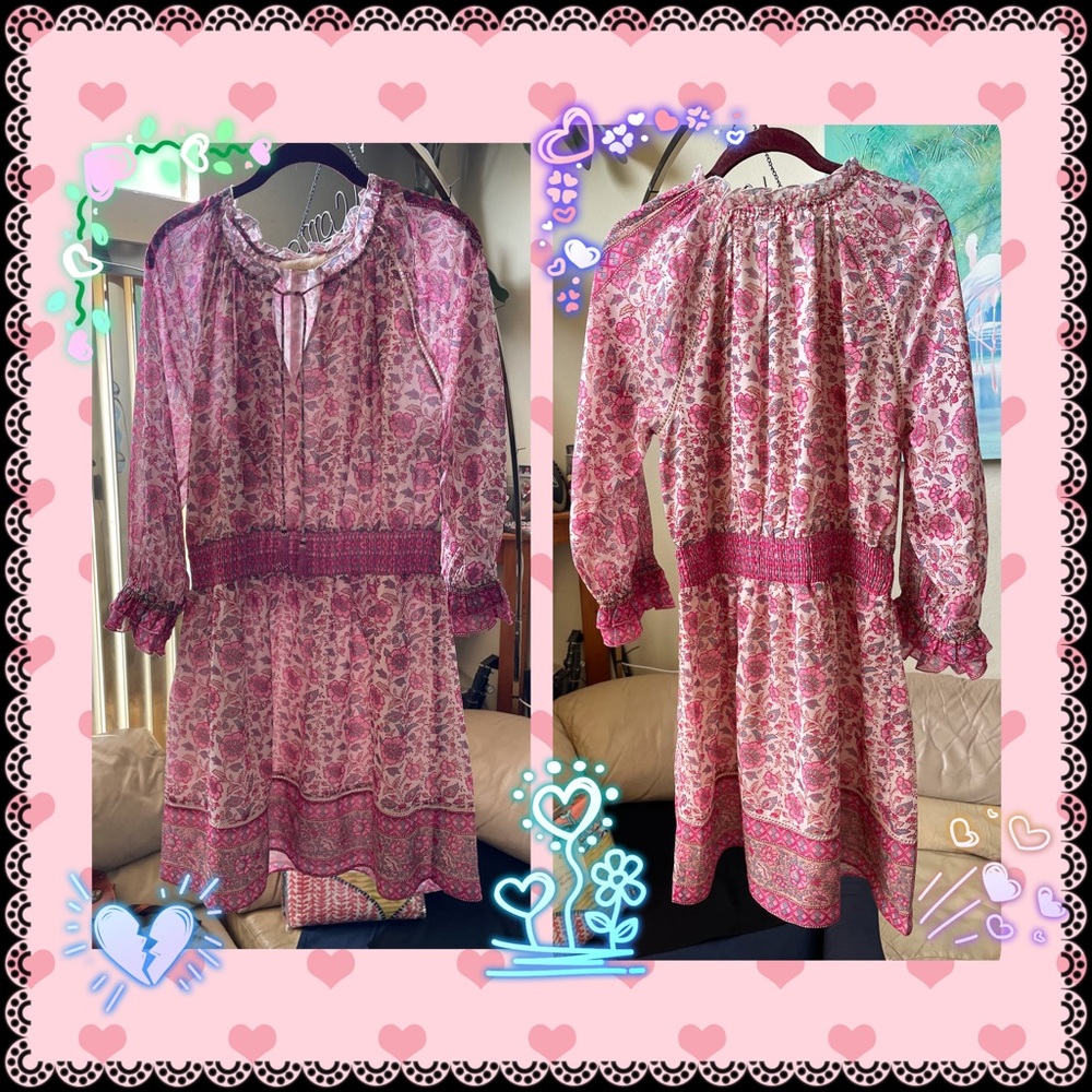 Love D Label Anthropologie Floral Boho Dress NWOT